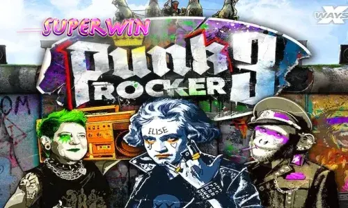 Tampilan visual slot Punk Rocker 3 dengan tema Berlin yang penuh grafiti